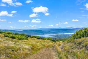 View standing on Lot 260 looking southeast at the Jordanelle Reservoir