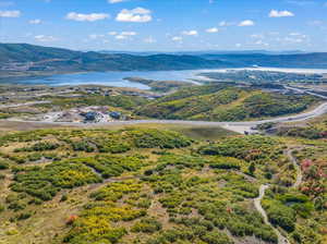 View above Lot 260 looking west at the Jordanelle Reservoir