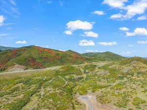 View above looking west; Skyridge Community cul-d-sac in bottom right