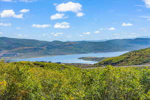 View standing on Lot 263 looking East at the Jordanelle Reservoir