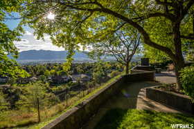 Exterior space featuring a mountain view