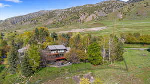 View of mountain feature with a rural view