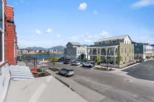 View of water feature featuring a mountain view