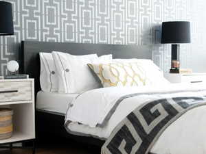 Bedroom featuring wood-type flooring