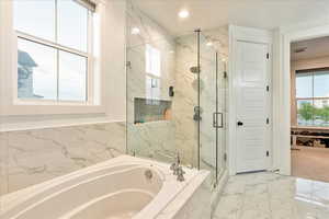 Beautiful Grand Master Bathroom with Soaker Tub and Shower