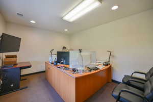 View of carpeted office space