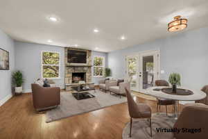 Virtually Staged Main Floor Family Room