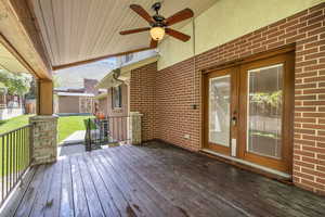 Covered Back Deck