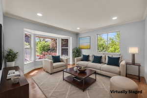 Virtually Staged Living Room