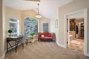 Master bedroom seating area