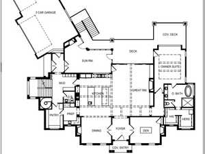 Main level floor plan