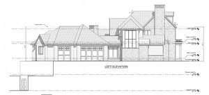 Left house elevation