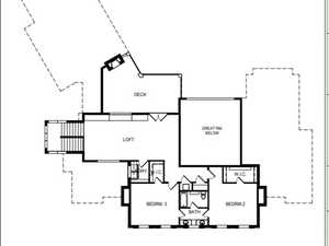 Upper level floor plan