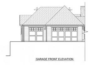 Garage front elevation