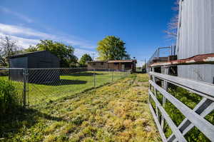 Roadway to the back yard.