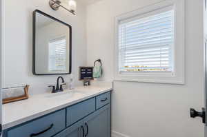 Bathroom with large vanity