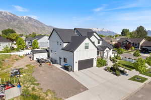 Exterior space featuring a mountain view