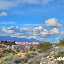 View to the northeast of St. George and Pine Valley Mountain.