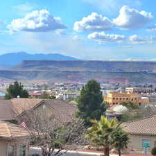 View to the west, St. George, the Black Hill and Utah Hill.