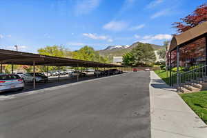 View of street featuring a mountain view