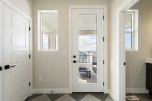 Model home - entry to balcony