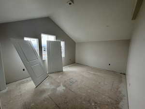 Bedroom 5 with vaulted ceiling