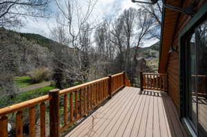 Second Level Deck overlooking Weber River!