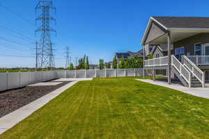 View of yard with a patio