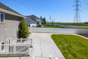 View of yard with a patio area