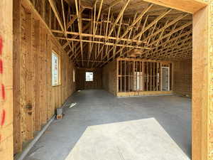 View of the 3 car garage