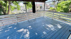 View of wooden terrace