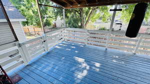 View of deck