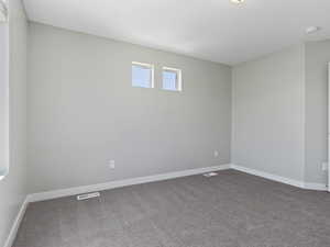 View of carpeted empty room