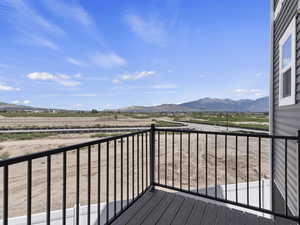 Deck with a mountain view