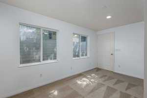 View of carpeted empty room