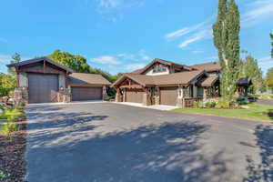 Craftsman inspired home with a garage