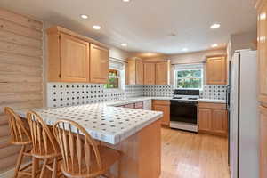 Window over the sink makes washing dishes easy.