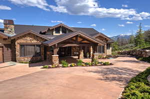 New Heated Driveway leads to the Porte Cochere