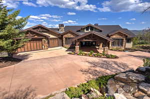 Front of the Home with 3-car garage and Porte Cochere