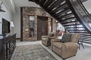 Sitting Area & Wine Cellar Off the Lower Level Great Room