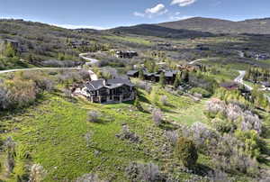 Bird's Eye View Featuring the Mountains Behind