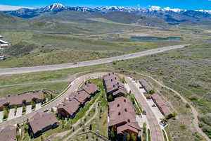 Bird's eye view featuring a mountain view