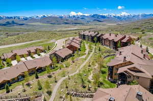 Bird's eye view featuring a mountain view