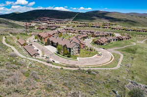 Bird's eye view featuring a mountain view