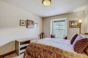 Bedroom featuring carpet floors