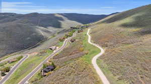 Bird's eye view featuring a mountain view