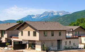 Exterior space featuring a mountain view