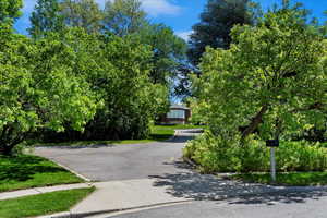 View of entrance from cul-de-sac