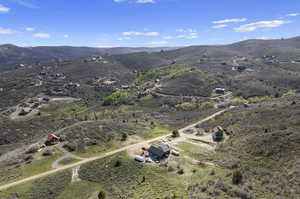 Bird's eye view featuring a mountain view