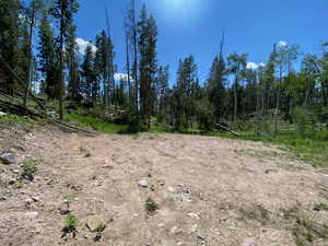 flattened parking area